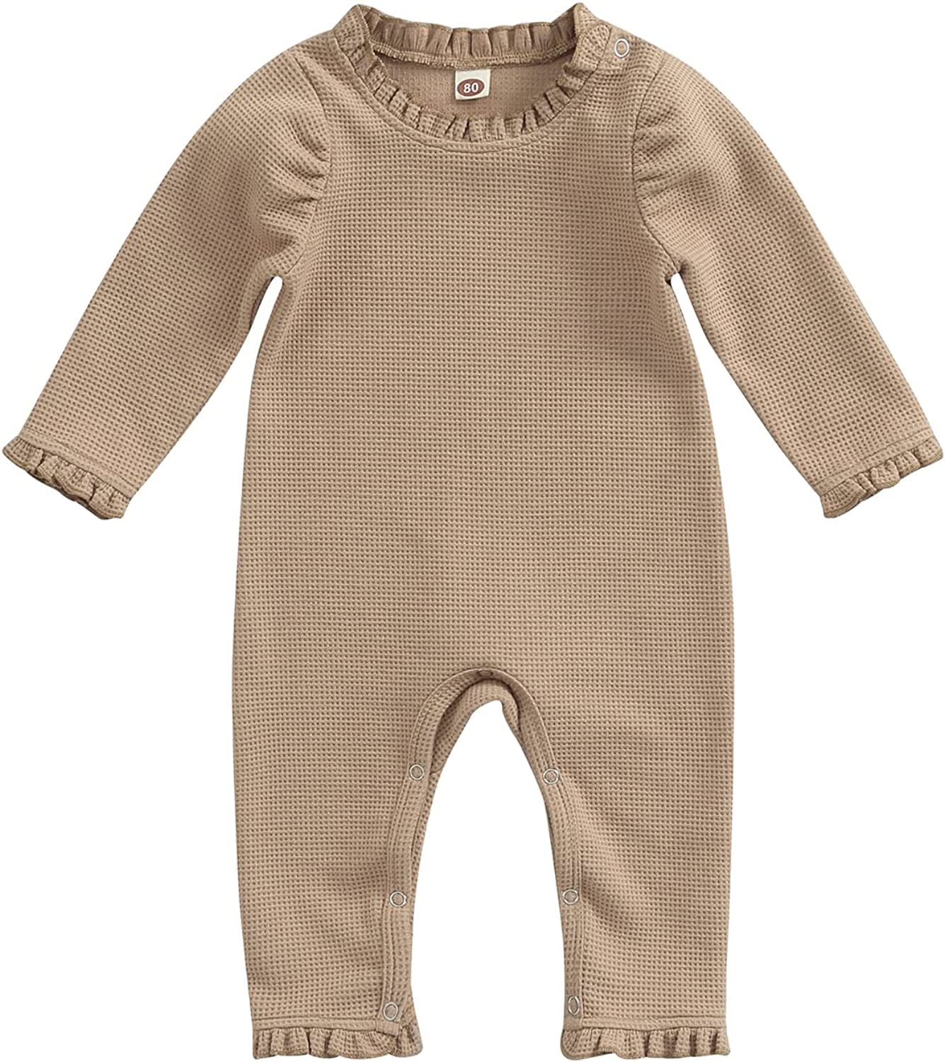 Adorable Newborn Baby Girl Bubble Romper Onesie - Soft Cotton Infant Jumpsuit Outfit for 0-3 Months | Perfect for Photoshoots, Baby Showers & Everyday Wear