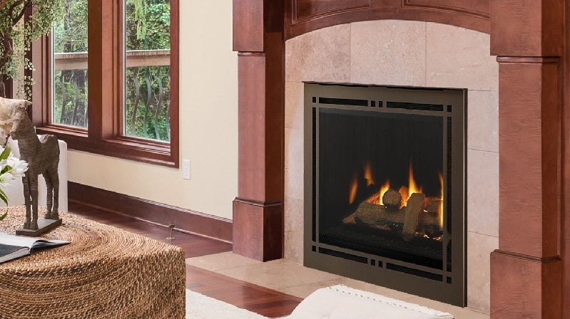 Majestic Meridian Platinum 36 Inch Direct Vent Gas Fireplace - Efficient Heating for Living Rooms & Bedrooms | MERIDPLA36