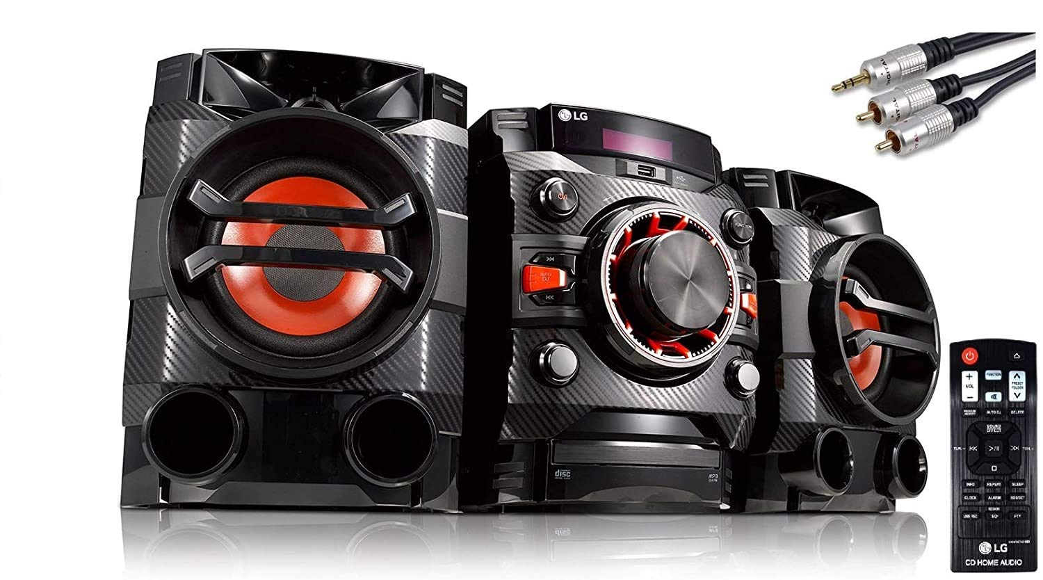 LG CM4360 Mini HiFi System - 230W RMS Bluetooth Wireless Stereo with CD Player, FM RDS, USB Port | TV Sound Sync & Auto DJ Features | Includes Remote | Perfect for Home Entertainment & Party Music