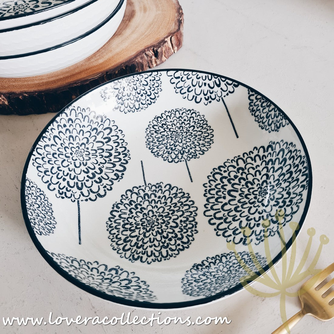 White Waves Assorted Prints Pasta Dish Set - 50% Off + Buy 1 Get 1 Free - Perfect for Dinner Parties & Italian-Themed Decor