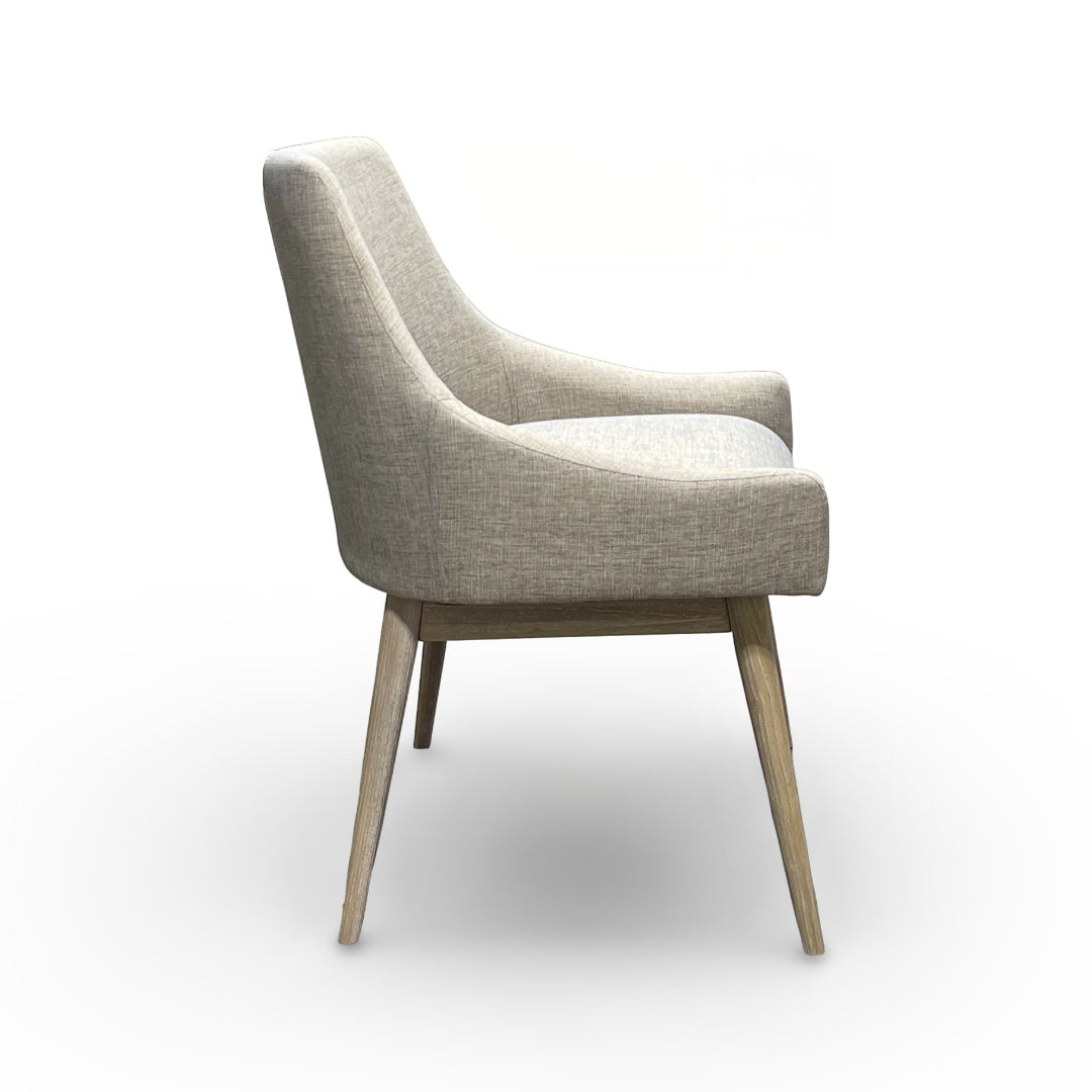 Olivia Modern Dining Chair - Upholstered Fabric Seat, Sturdy Wooden Legs - Perfect for Kitchen, Dining Room, Breakfast Nook & Home Office
