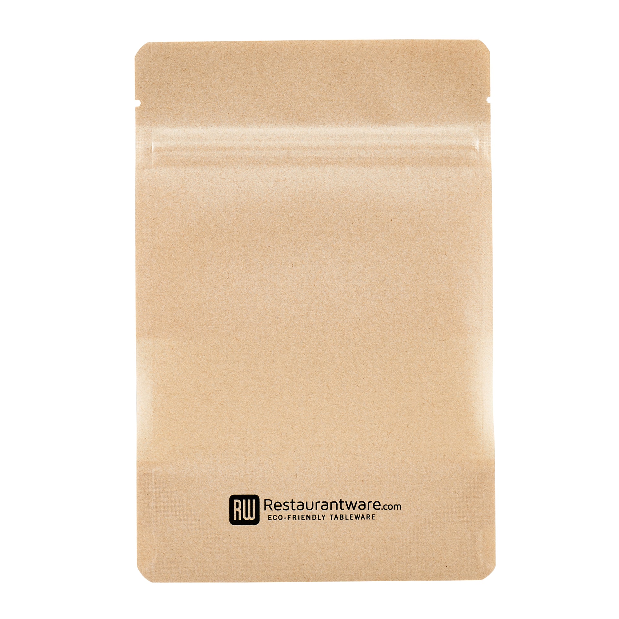 Kraft Plastic Small Window Bags with Heat Sealable Closure - 7 x 4 3/4 x 1 1/2 Inches - Pack of 100 - Perfect for Bakery, Candy Packaging & Small Retail Items