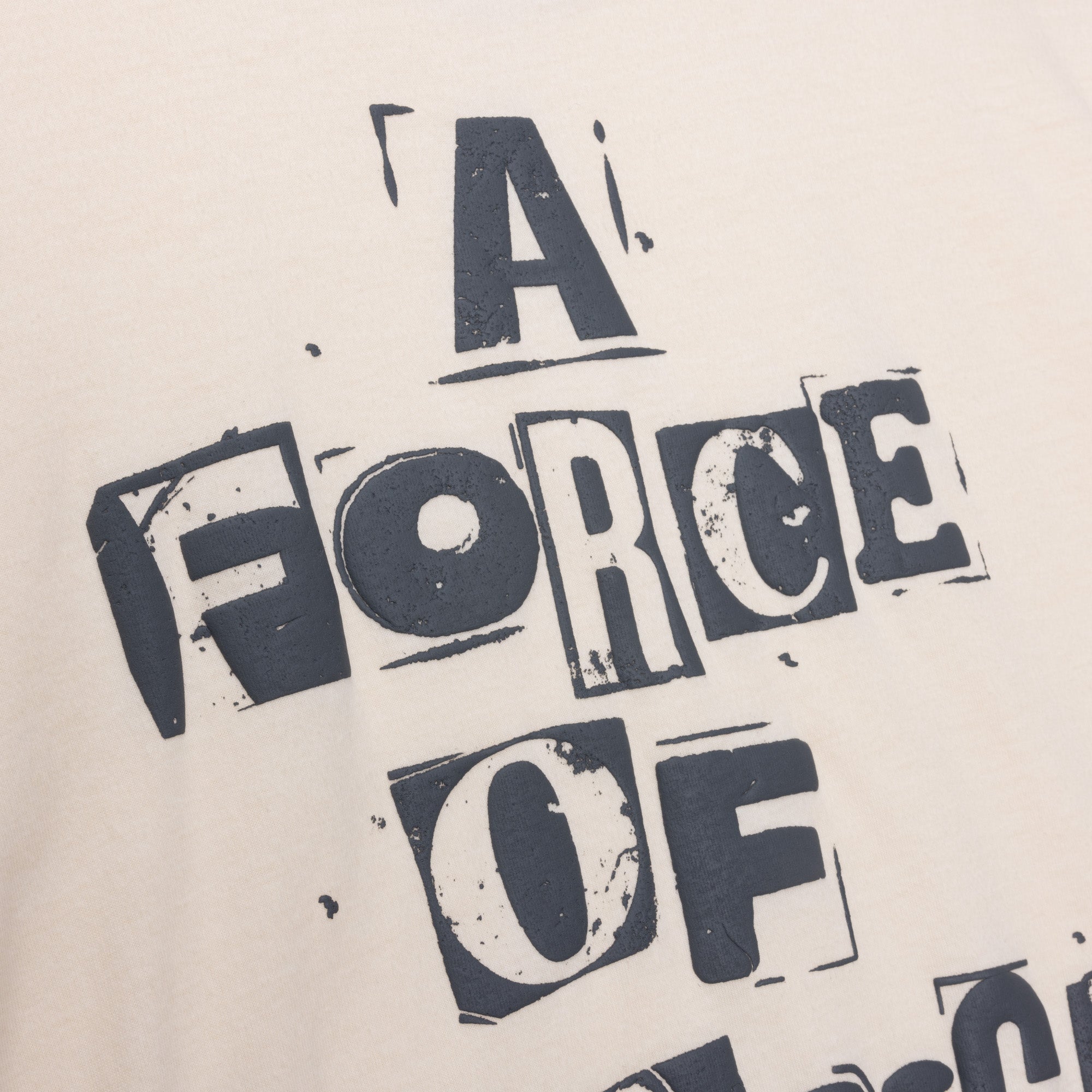 HONOR THE GIFT A FORCE OF CHANGE Short Sleeve T-Shirt in Bone Color - Stylish Casual Wear for Everyday Outfits & Street Fashion