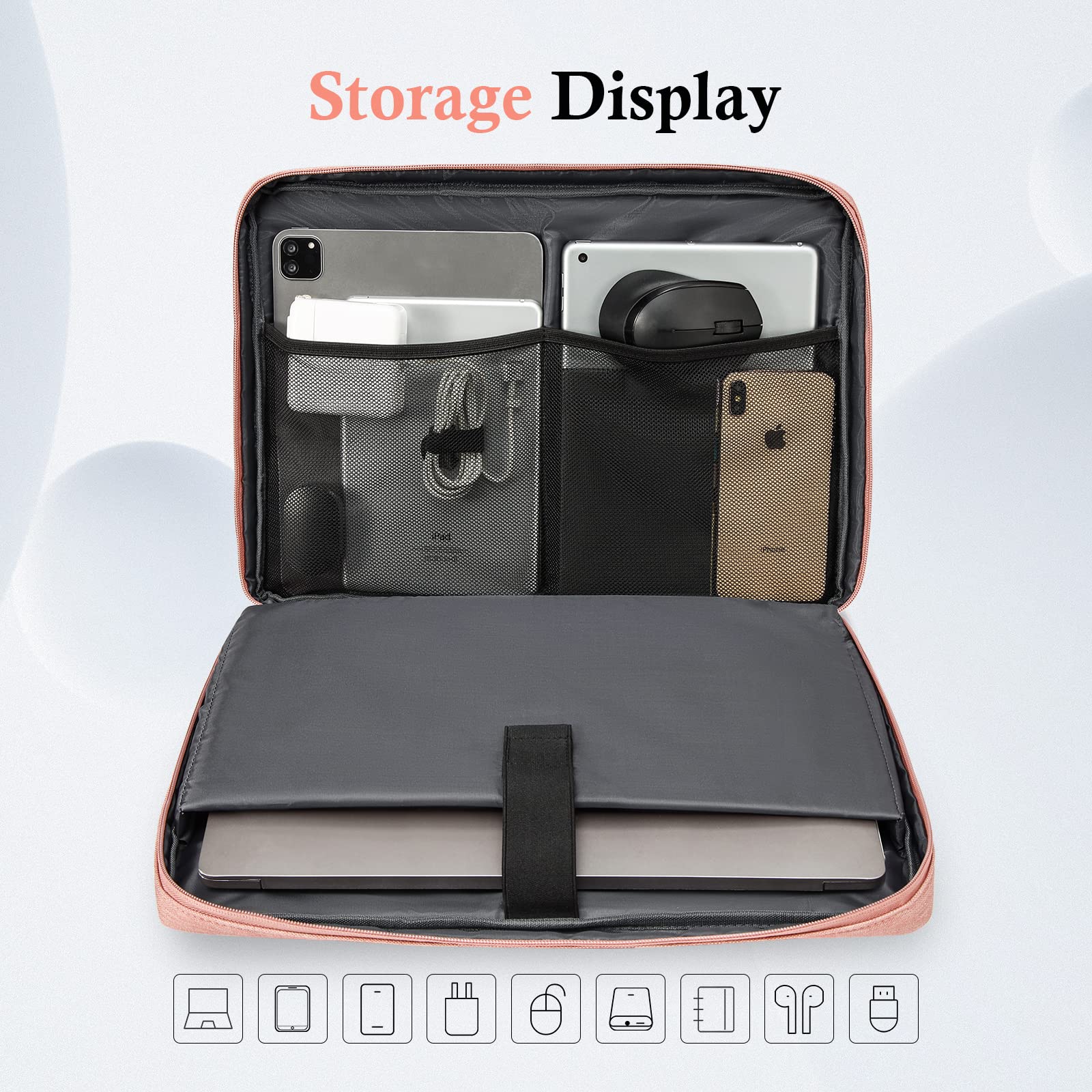 Premium 12.3-17.3 Inch Laptop Sleeve Case - TSA Approved Protective Computer Carrying Bag for MacBook, Dell, HP & More | Perfect for Travel, Office & School Use
