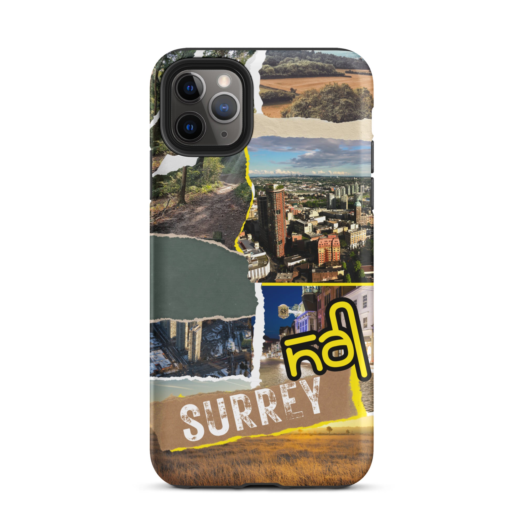 Premium Surrey Collage iPhone Case - Durable Protective Cover with Stylish Design for iPhone [Model] - Perfect for Everyday Use, Travel & Gifting