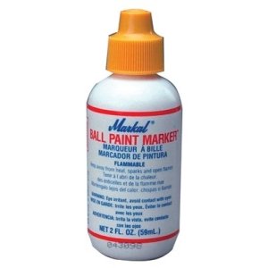 BPM-RED Ball Paint Marker - Permanent Waterproof Ink for DIY, Crafts, Signage & Outdoor Use - Ideal for Artists, Contractors & Hobbyists