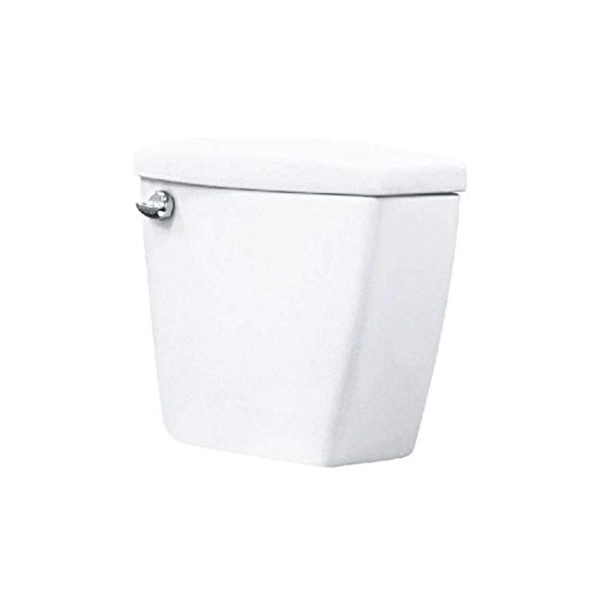 Transolid TT-1480-01 White Vitreous China Toilet Tank with Left-Hand Trip Lever - Perfect for Bathroom Renovations & Modern Home Upgrades