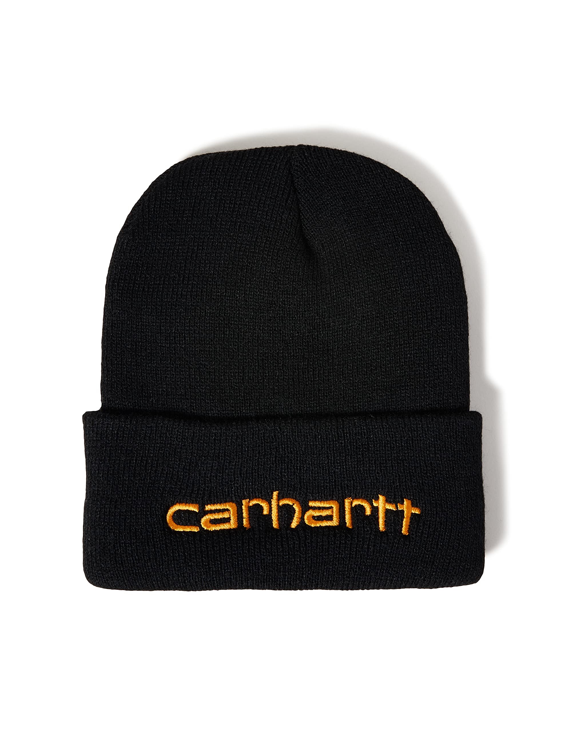 Carhartt Men's Knit Insulated Logo Graphic Cuffed Beanie - Warm Winter Hat for Outdoor Work, Hiking & Cold Weather Activities