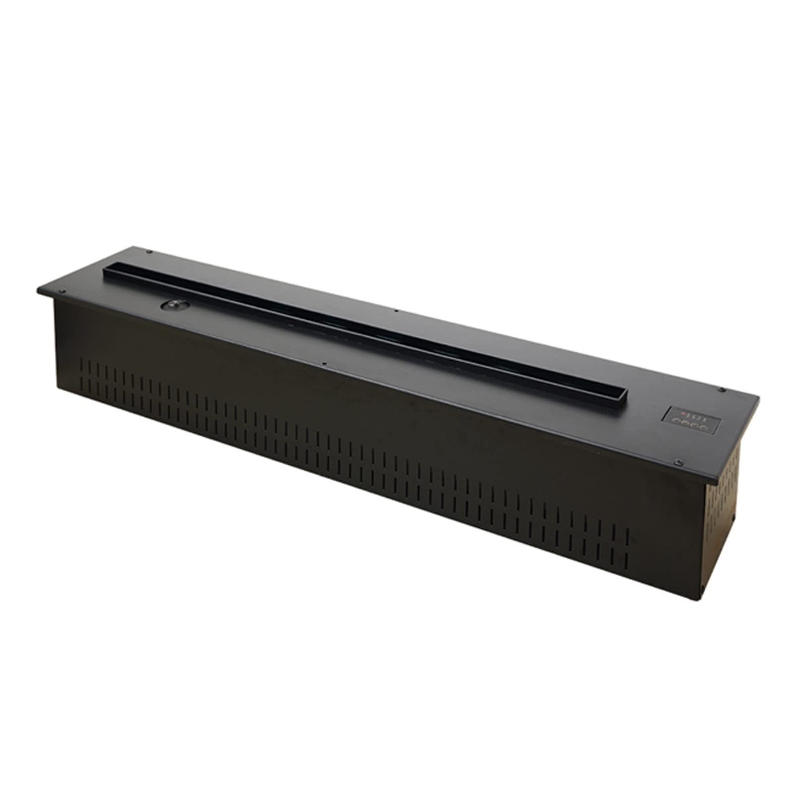3D Simulation Electric Fireplace with Water Vapor Flame - Adjustable Remote Control, Black | Realistic Decorative Heating for Living Room, Bedroom & Office