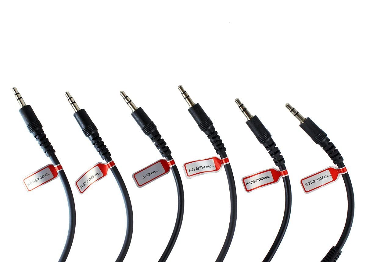 Retevis 6-in-1 Two Way Radio Programming Cable with USB & 6 Adapters - Compatible with Motorola Baofeng UV-5R RT21 RT22 RT27 H-777 RT68 RT-5R Walkie Talkies (1 Pack) - Perfect for Radio Programming & Firmware Updates