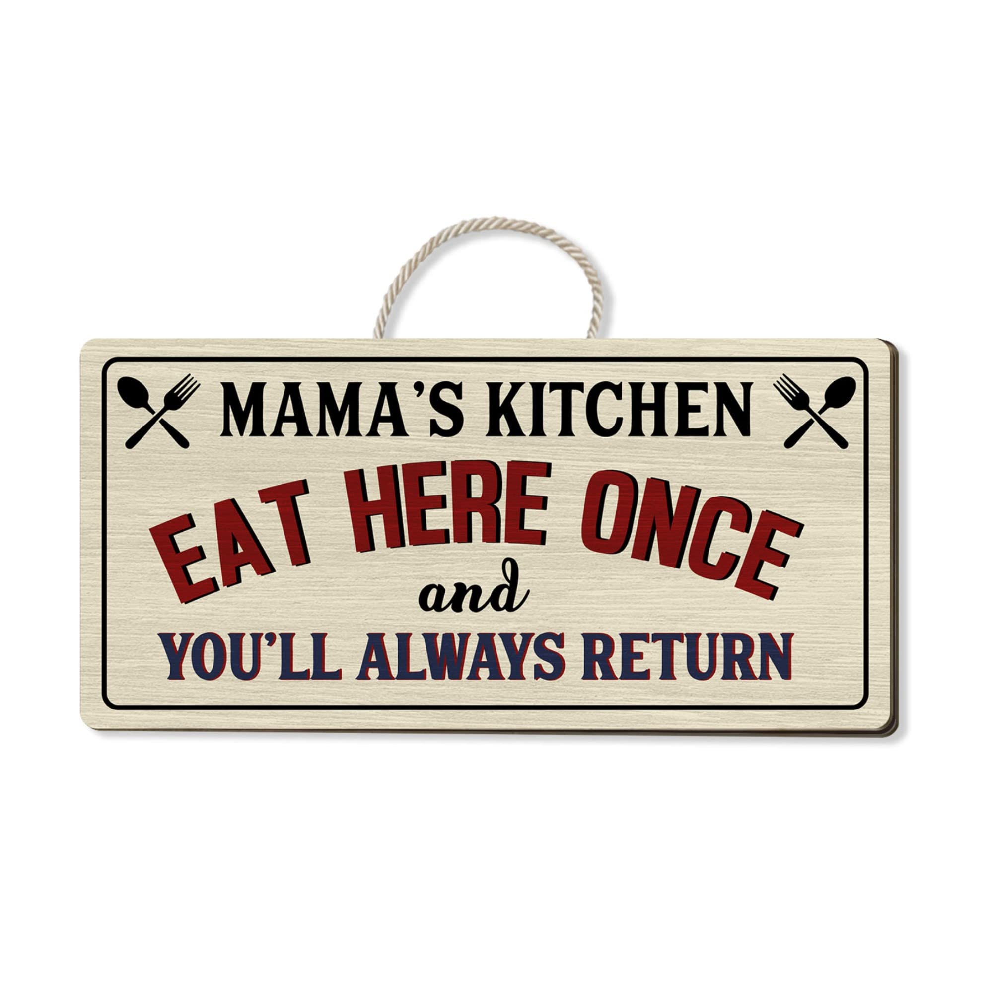Personalized Funny Kitchen Wood Sign - Custom Printed Rectangle Kitchen Decor with Chef Design - Unique Gift for Mothers & Home Chefs - Perfect for Farmhouse, Rustic & Modern Kitchens