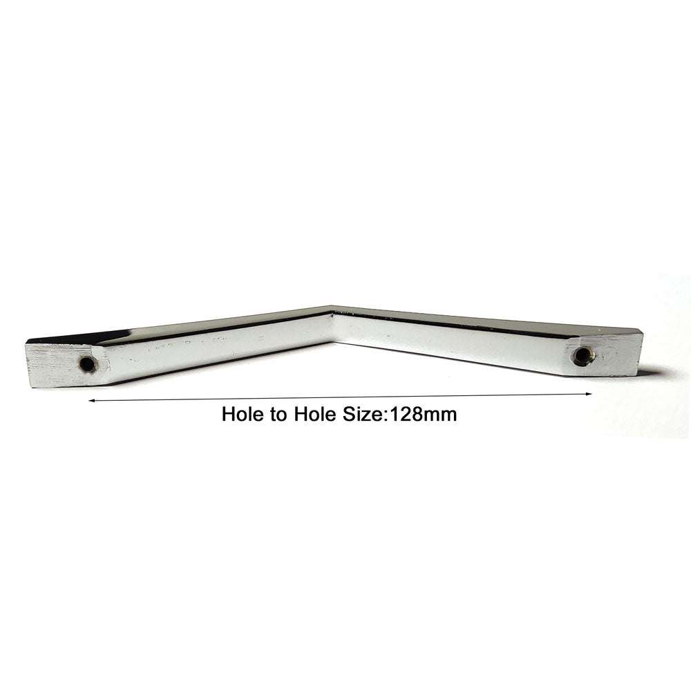 128MM Silver Zinc Alloy Cabinet Handles - Modern Nickel Drawer Pulls for Kitchen, Bathroom & Furniture (Set of 10) - Perfect for Cabinets, Dressers, Wardrobes & Home Renovation