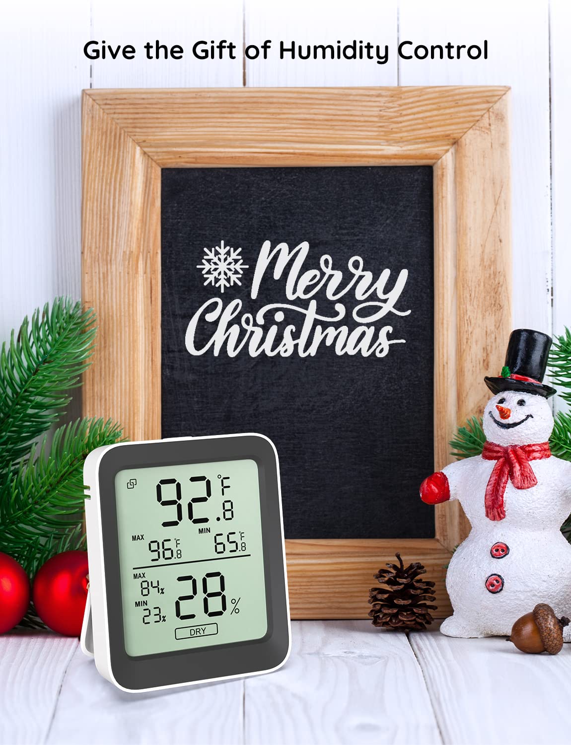 Govee H5075 Bluetooth Hygrometer Thermometer - Indoor Room Temperature & Humidity Monitor with App Control, Alerts, 2-Year Data Storage - Perfect for Home, Greenhouse, Baby Room & Office