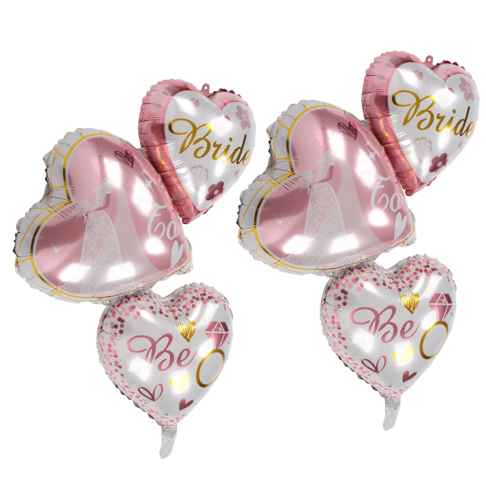 6pcs Elegant Wedding Balloons for Bachelorette Party, Anniversary & Romantic Decor - Perfect for Wedding, Bridal Shower & Special Celebrations