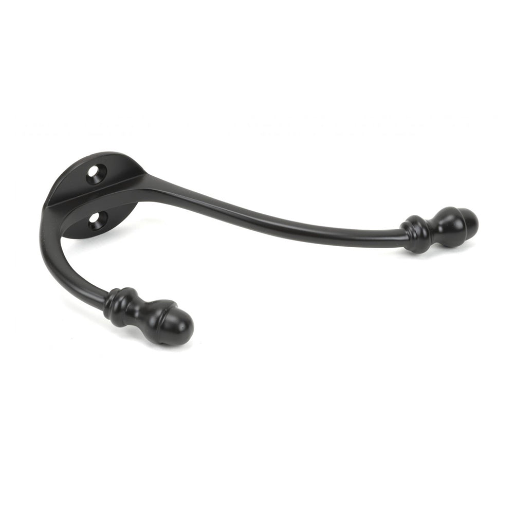 Vintage Bronze Double Coat Hook - Heavy Duty Wall Mounted Hooks for Jackets, Hats & Bags - Perfect for Entryway, Mudroom & Bathroom Organization