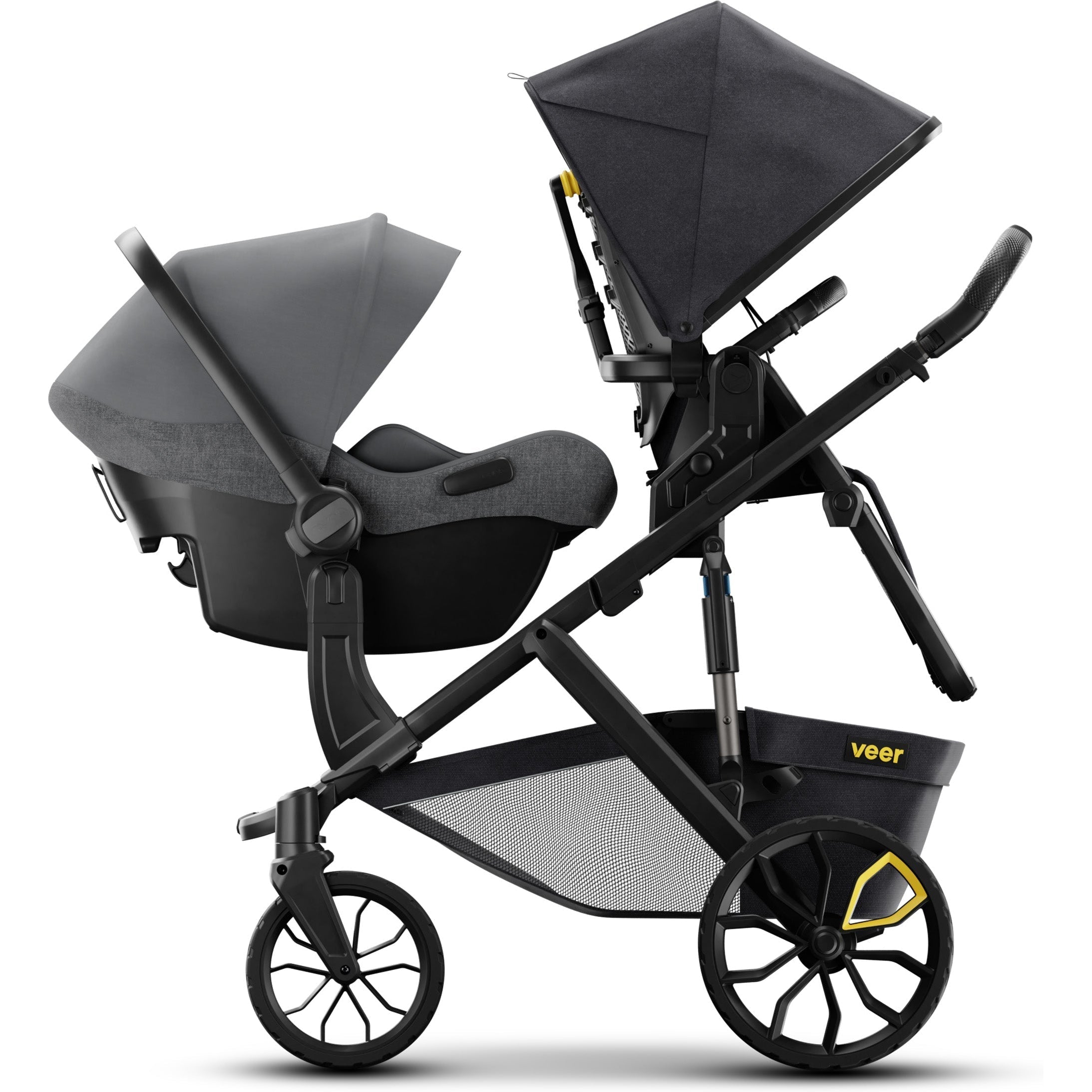 Veer & Roll Second Seat Conversion Kit – Expand Your Stroller for Twins or Siblings | Perfect for Family Outings & Travel