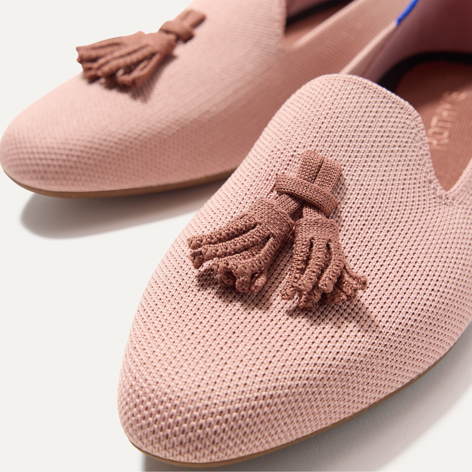 Elegant Almond Tassel Loafers in Maple Pink | Comfortable Women's Slip-On Shoes for Office, Casual & Dressy Occasions