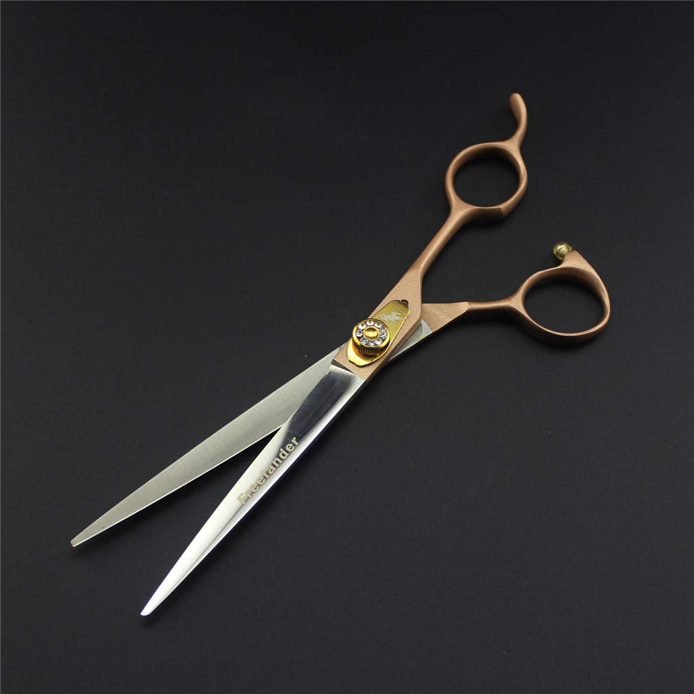 Professional 7.0 Inch Stainless Steel Pet Grooming Scissors Set - Sharp Dog & Cat Grooming Shears with Comb Kit for Precise Hair Trimming at Home or Salon