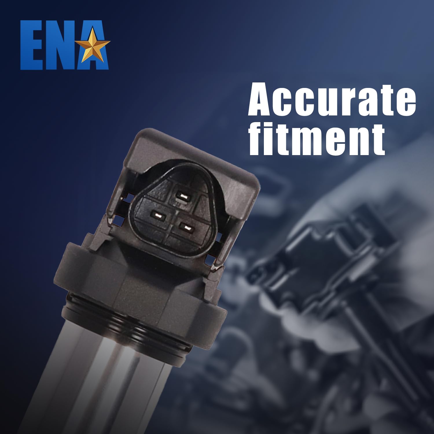 ENA Set of 4 High Performance Ignition Coil Pack Compatible with BMW 120i 2005-2007 2.0L Engine - Direct Replacement for UF515 - Improves Engine Performance & Fuel Efficiency for Smooth Driving