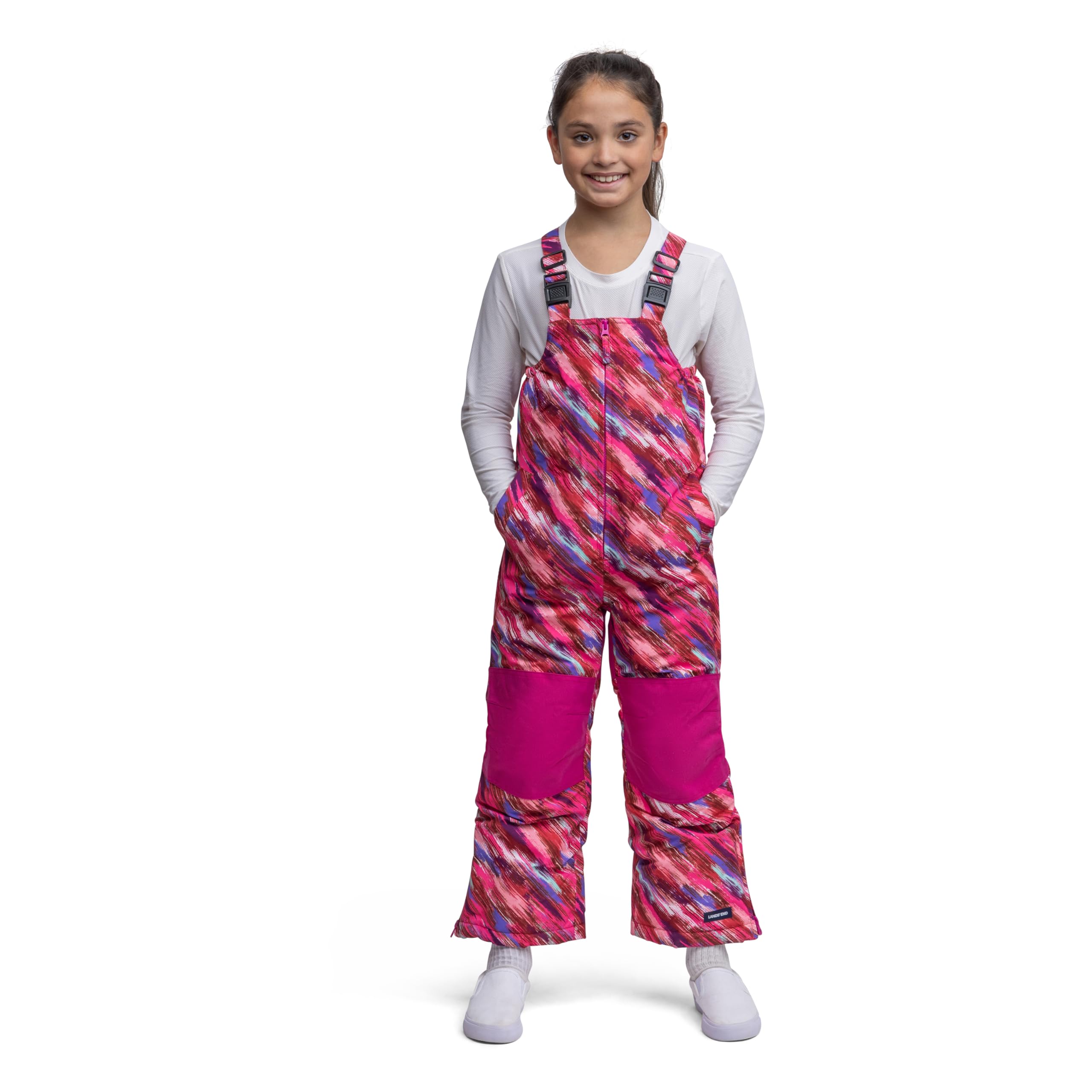 Lands' End Kids Squall Waterproof Snow Pants with Reinforced Knees - Winter Outdoor Play, Skiing, Snowboarding & Cold Weather Activities for Boys & Girls