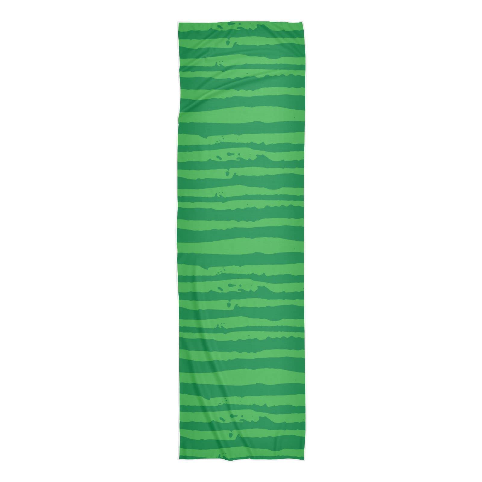 Cooling Sports Towels for Workout - Quick Dry, Breathable & Lightweight Gym Towels for Sweat - Funny Watermelon Green Stripe Design - Perfect for Running, Yoga, Fitness & Outdoor Activities