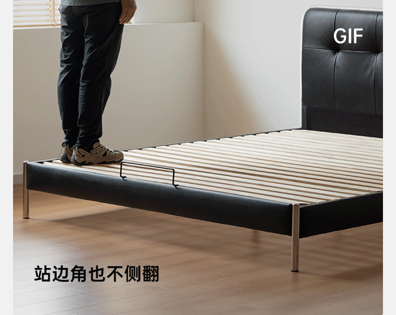 Premium Genuine Leather Soft Bed – Luxurious & Comfortable for Bedroom, Living Room, or Guest Room – Perfect for Relaxation & Stylish Home Decor