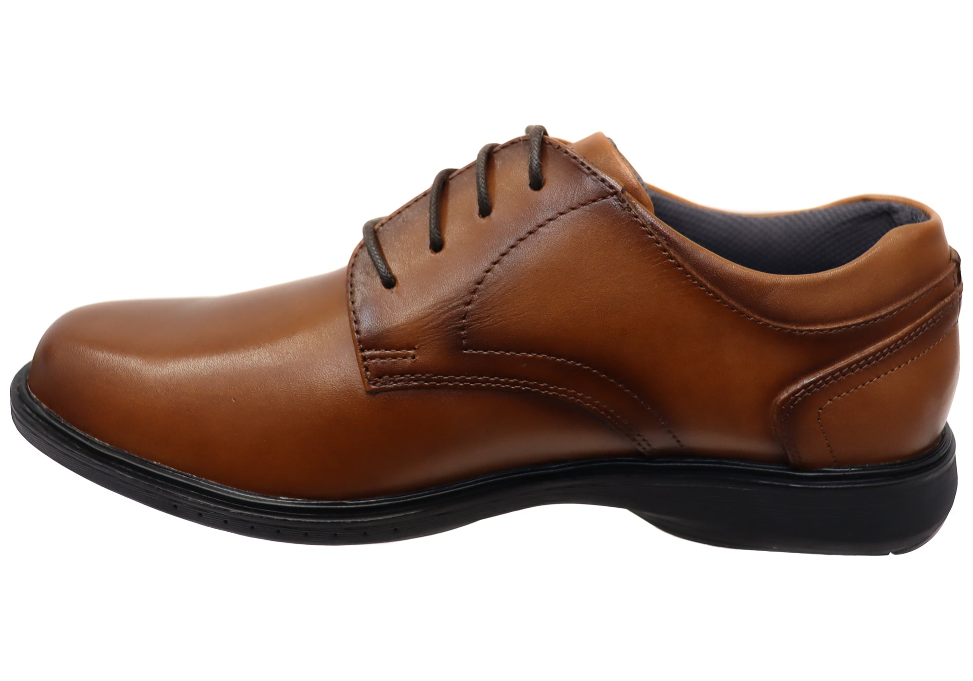 Nunn Bush by Florsheim Men's Kore Pro Plain Toe EE Extra Wide Leather Dress Shoes - Comfortable Business & Formal Wear for Office & Special Occasions