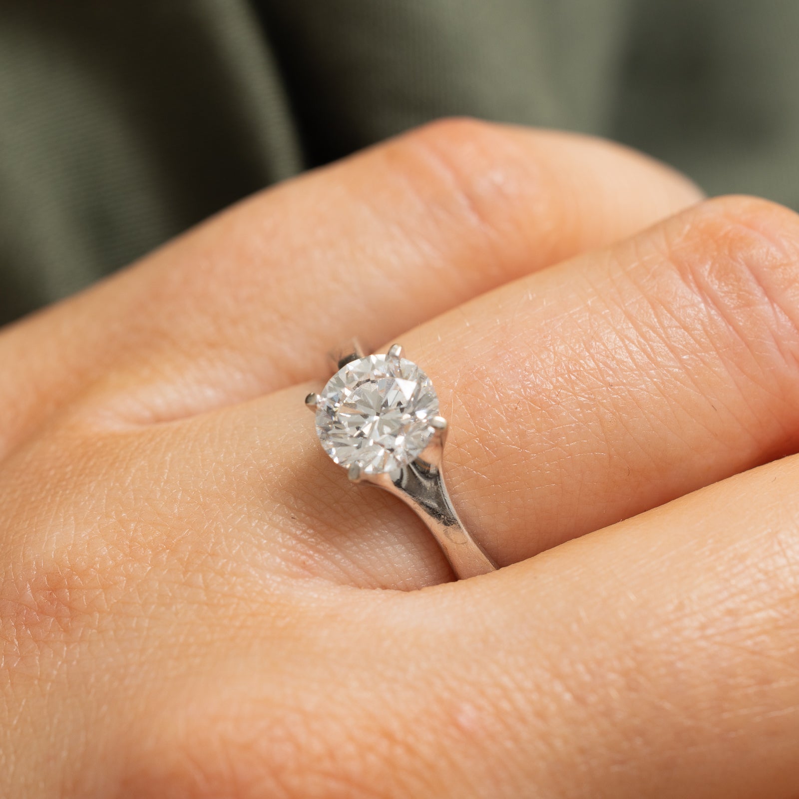 GIA Certified 1.50 Carat Solitaire Diamond Engagement Ring - Size 6.5 | Round Cut D Color VS1 Clarity | Perfect for Proposals, Weddings & Anniversary Gifts