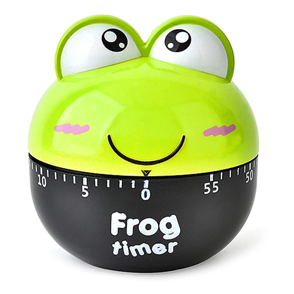 Cartoon Frog Kitchen Timer - Mechanical Alarm Clock for Cooking, Baking, Study & Sleep Reminder - Perfect for Home, Office & Classroom Use