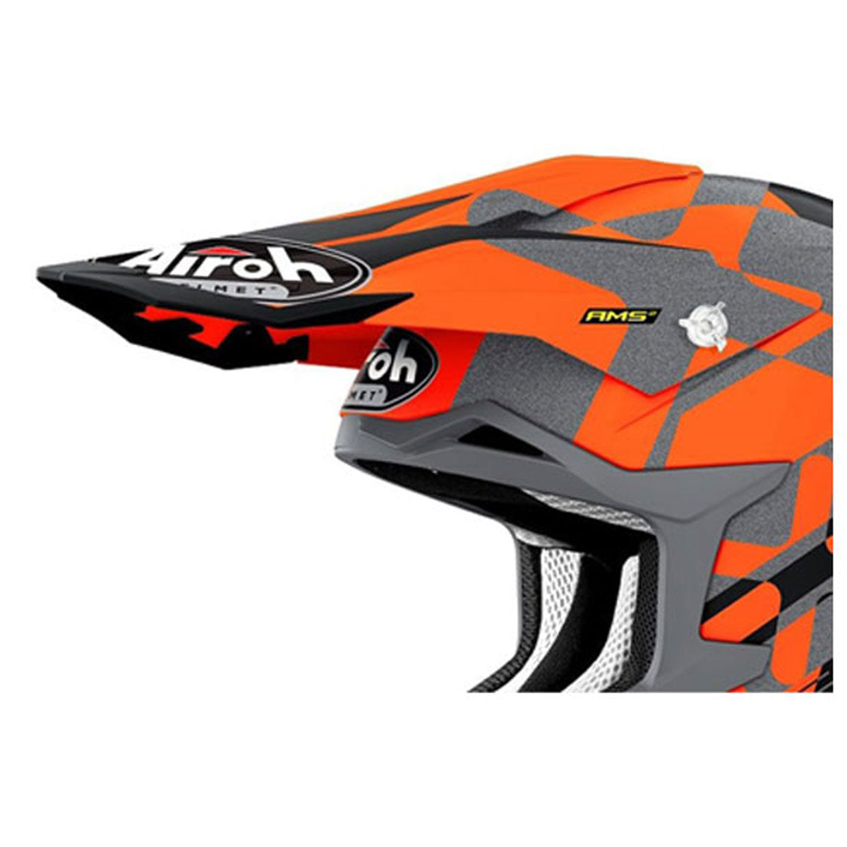 Airoh Peak Stryker XXX Motorcycle Helmet - Matte Orange - Lightweight & Durable for Off-Road Racing & Adventure Riding
