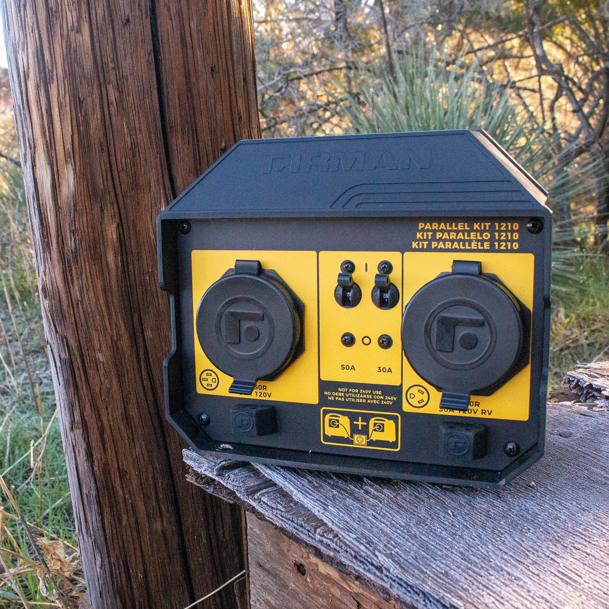 50A Portable Generator Parallel Kit - Dual Power Connection for Home & Outdoor Use - Perfect for Camping, RV, and Emergency Backup Power