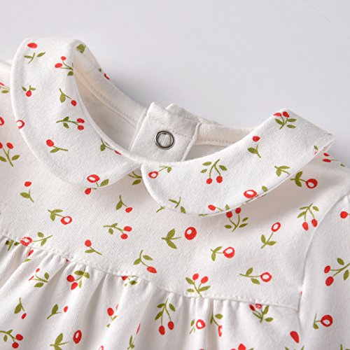 Newborn Baby Girls Outfit Set - Floral T-Shirt & Sleeveless Dress Combo | Infant Clothes 3M-18M | Perfect for Photoshoots, Parties & Special Occasions