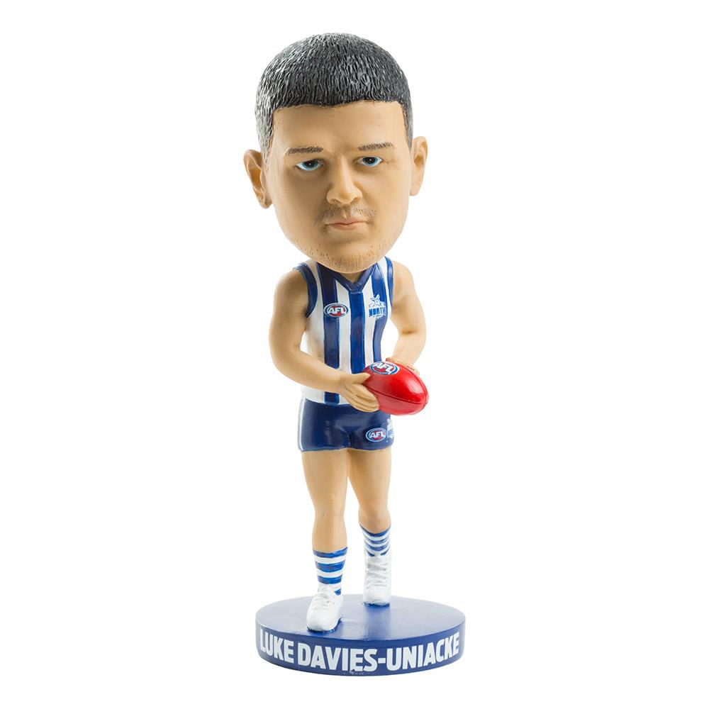Official AFL North Melbourne Kangaroos Luke Davies Uniacke Bobblehead - Collectible Figurine for Sports Fans & Memorabilia Enthusiasts - Perfect for Home, Office, or Game Day Decor