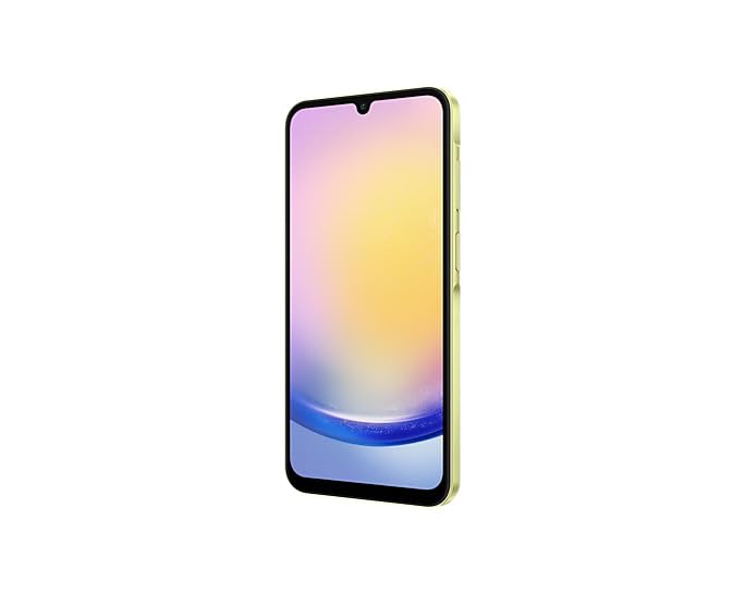 Samsung Galaxy A25 5G Unlocked Smartphone - 6GB RAM 128GB Storage, 50MP Dual Camera, Dual SIM, International Version (Yellow) - Perfect for Travel, Work & Social Media