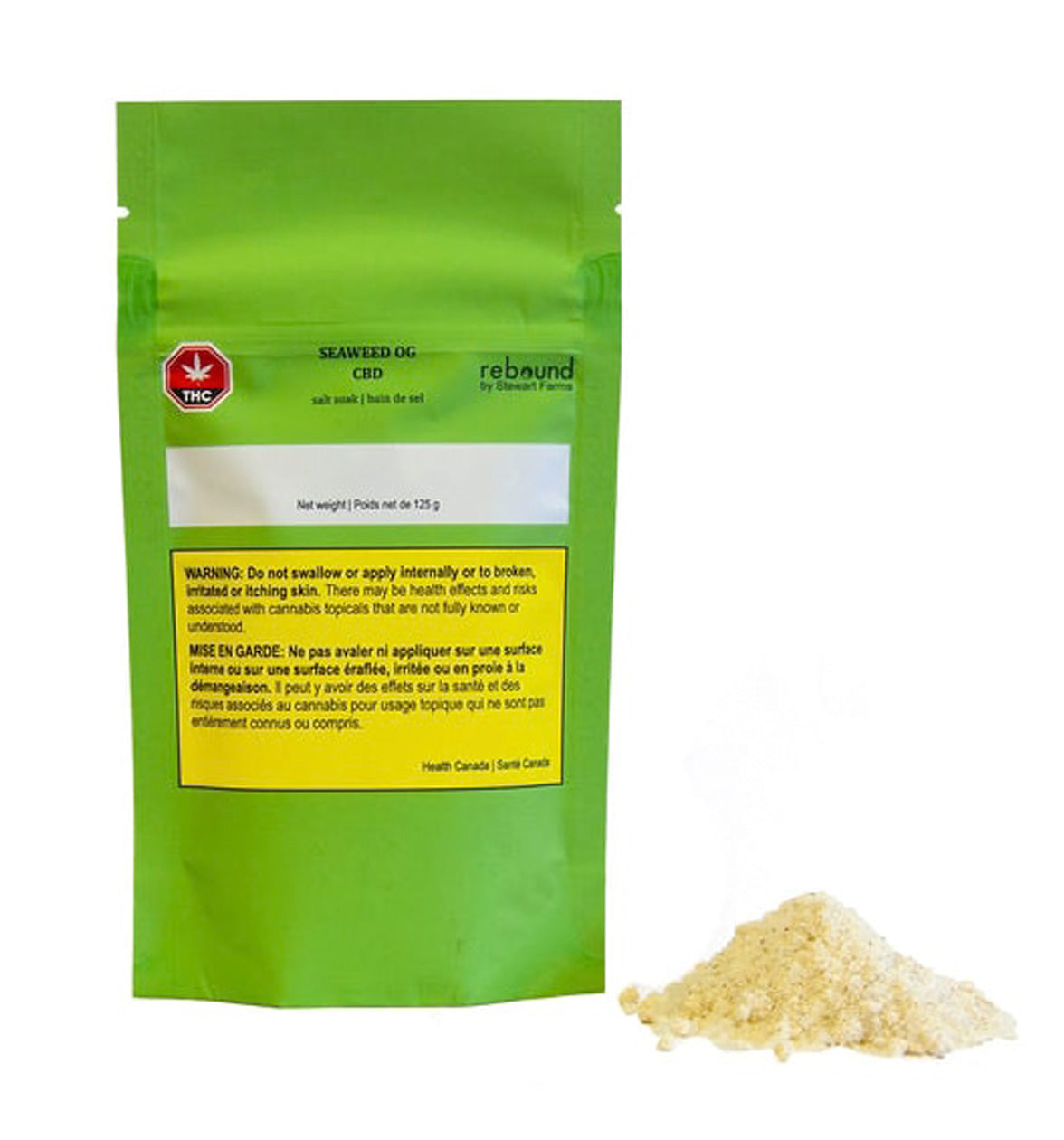 SeaWeed OG Bath CBD Salt Soak - Organic Hemp Infused Relaxing Bath Salts for Stress Relief & Muscle Recovery | Perfect for Spa Nights & Post-Workout Recovery