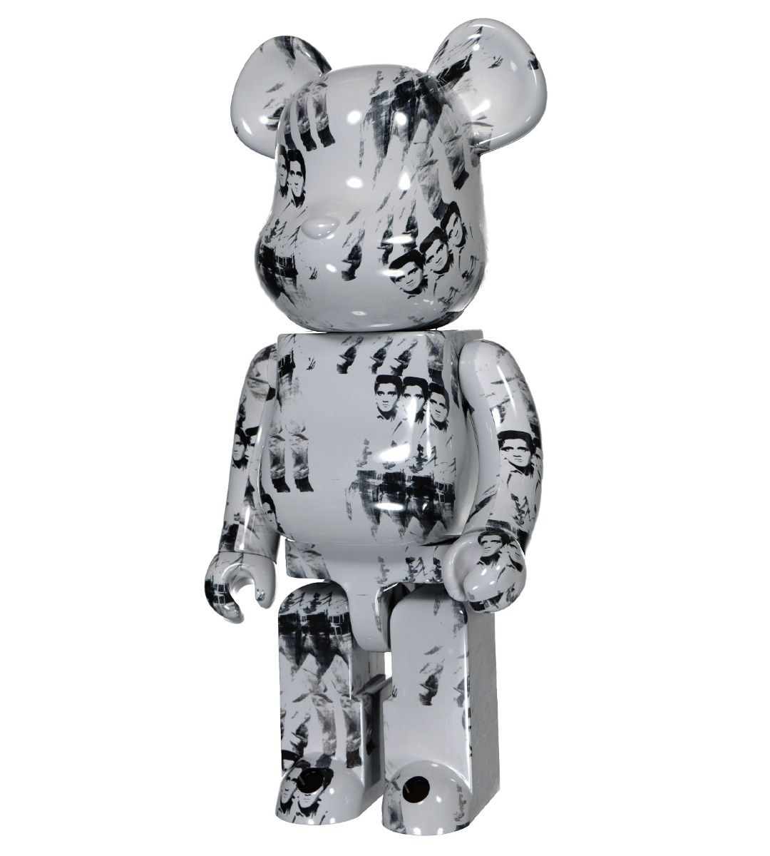 1000% Bearbrick Andy Warhol Elvis Presley Collectible Art Toy - Perfect for Home Display, Office Decor & Pop Culture Collections