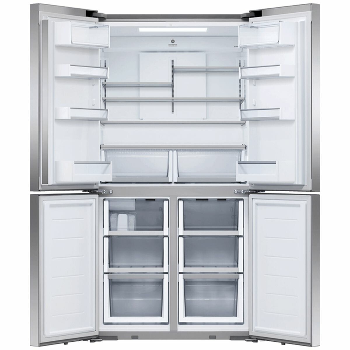 Fisher & Paykel 605L Quad Door Refrigerator Stainless Steel RF605QDVX2 - Large Capacity French Door Fridge for Modern Kitchen & Entertaining