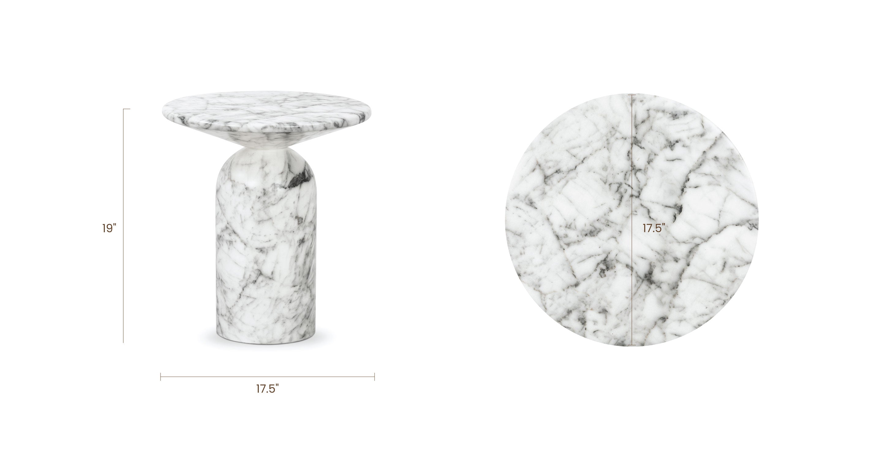 Wells End Table - Modern Side Table for Living Room, Bedroom & Office - Perfect for Lamps, Books & Decor