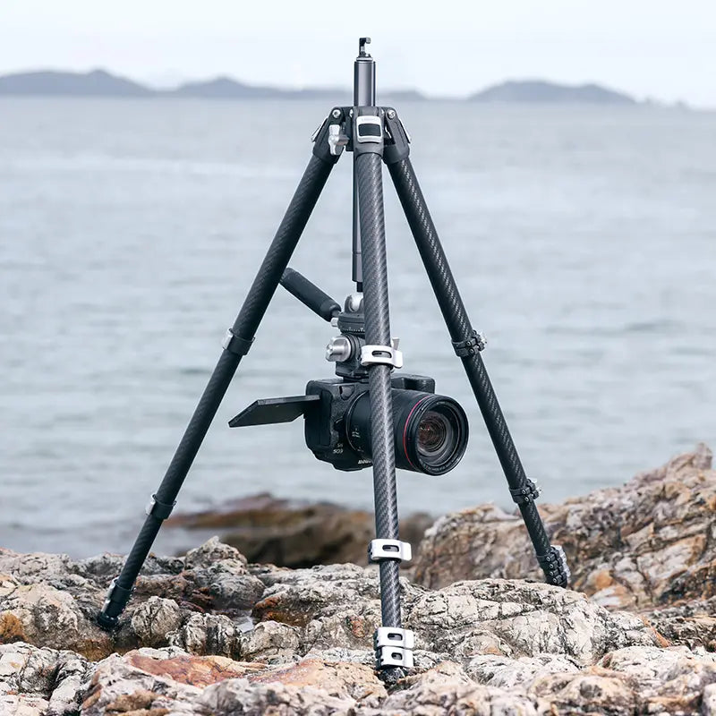 Ulanzi TT09 Carbon Fiber Travel Tripod for Video & Photography - Lightweight & Portable for Vloggers, YouTubers & Outdoor Adventures