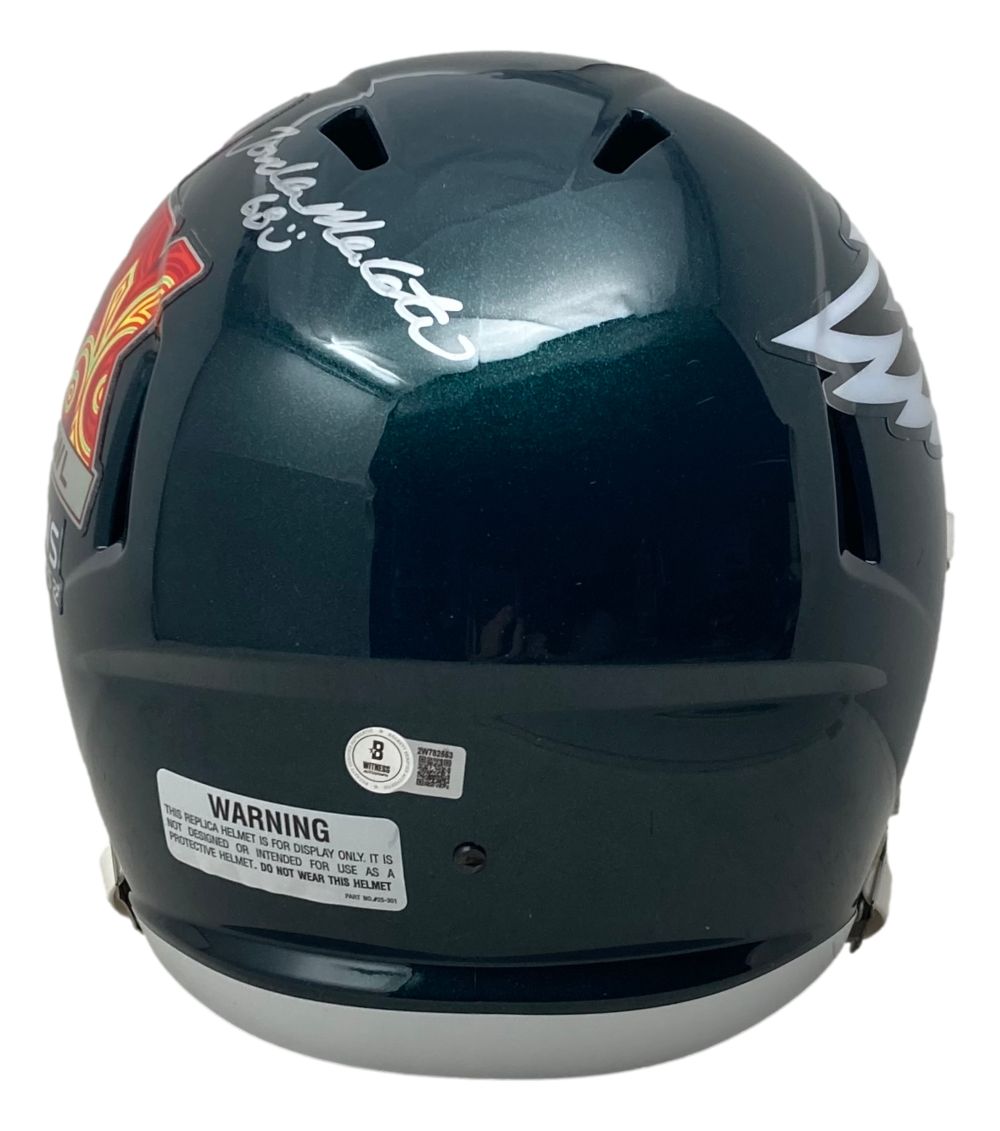 Jordan Mailata Autographed Philadelphia Eagles Super Bowl 59 Replica Football Helmet - Limited Edition Collectible for Eagles Fans, Sports Memorabilia Display & Gift for NFL Enthusiasts