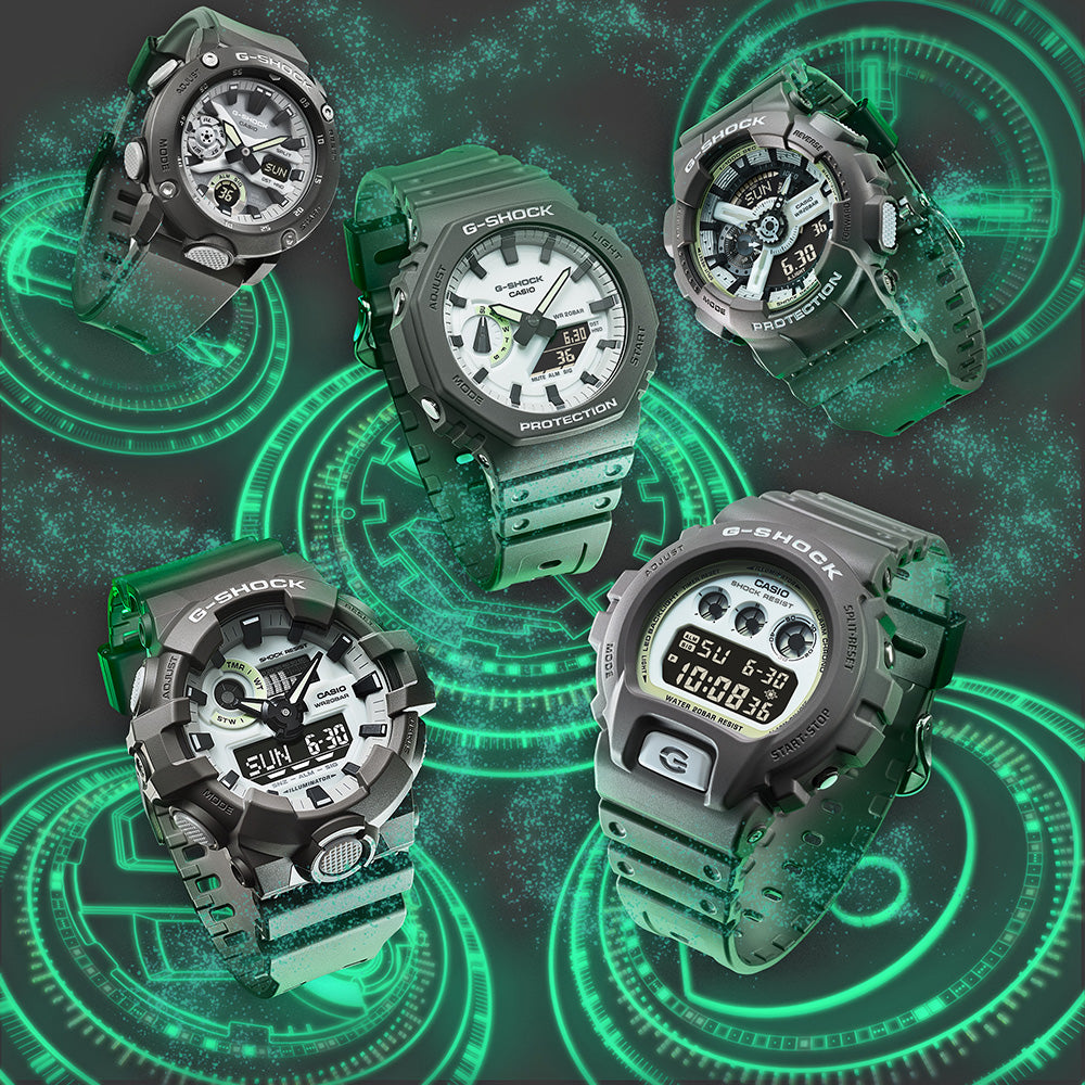 G Shock GA700HD-8A Hidden Glow Digital Watch for Men - Shock Resistant, Waterproof & Illuminated Display - Perfect for Outdoor Activities, Sports & Nighttime Use