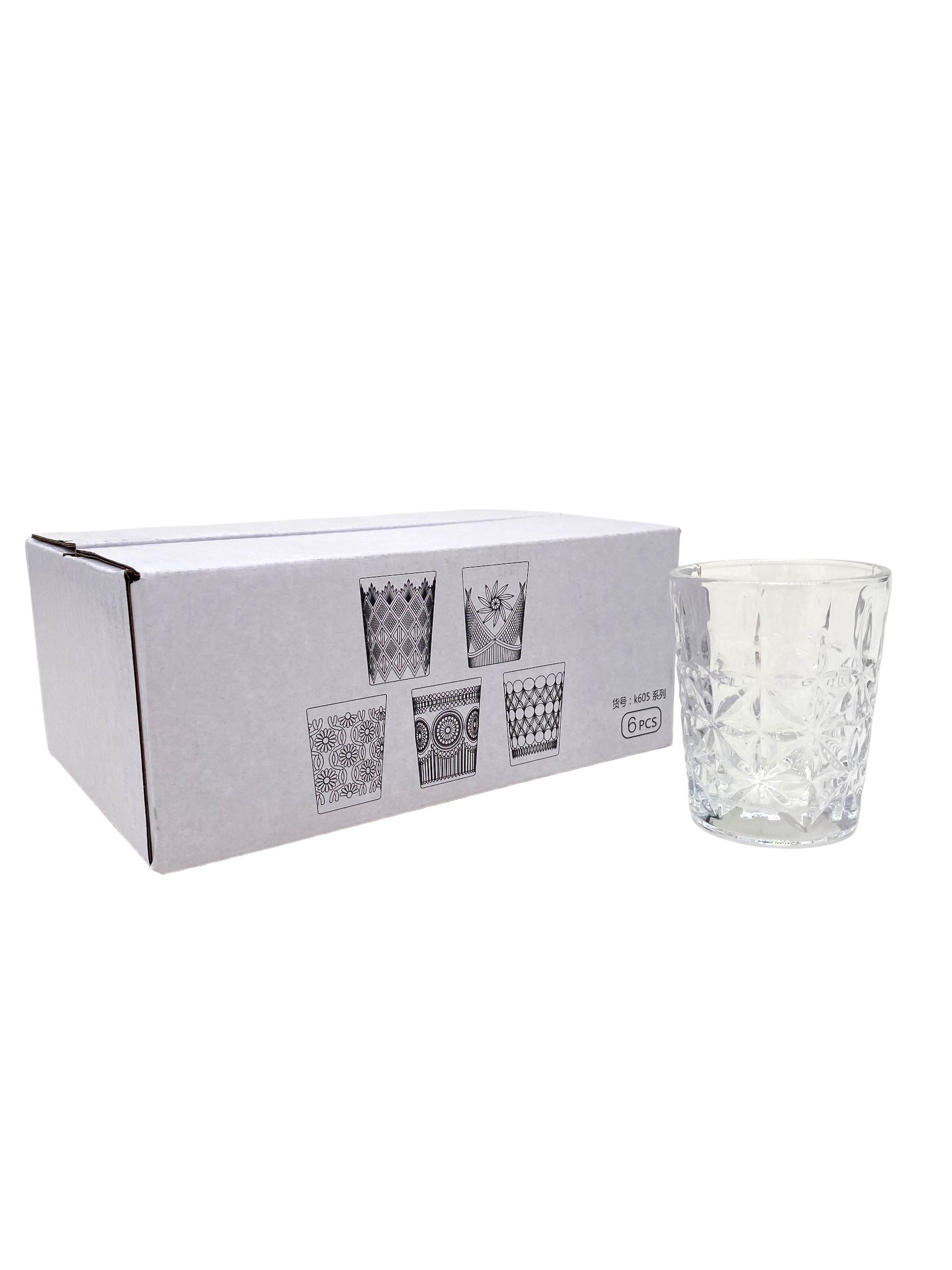 6-Piece Shot Glass Set - Durable & Clear Glass for Liquor, Whiskey, Tequila - Perfect for Parties, Bars & Home Entertaining
