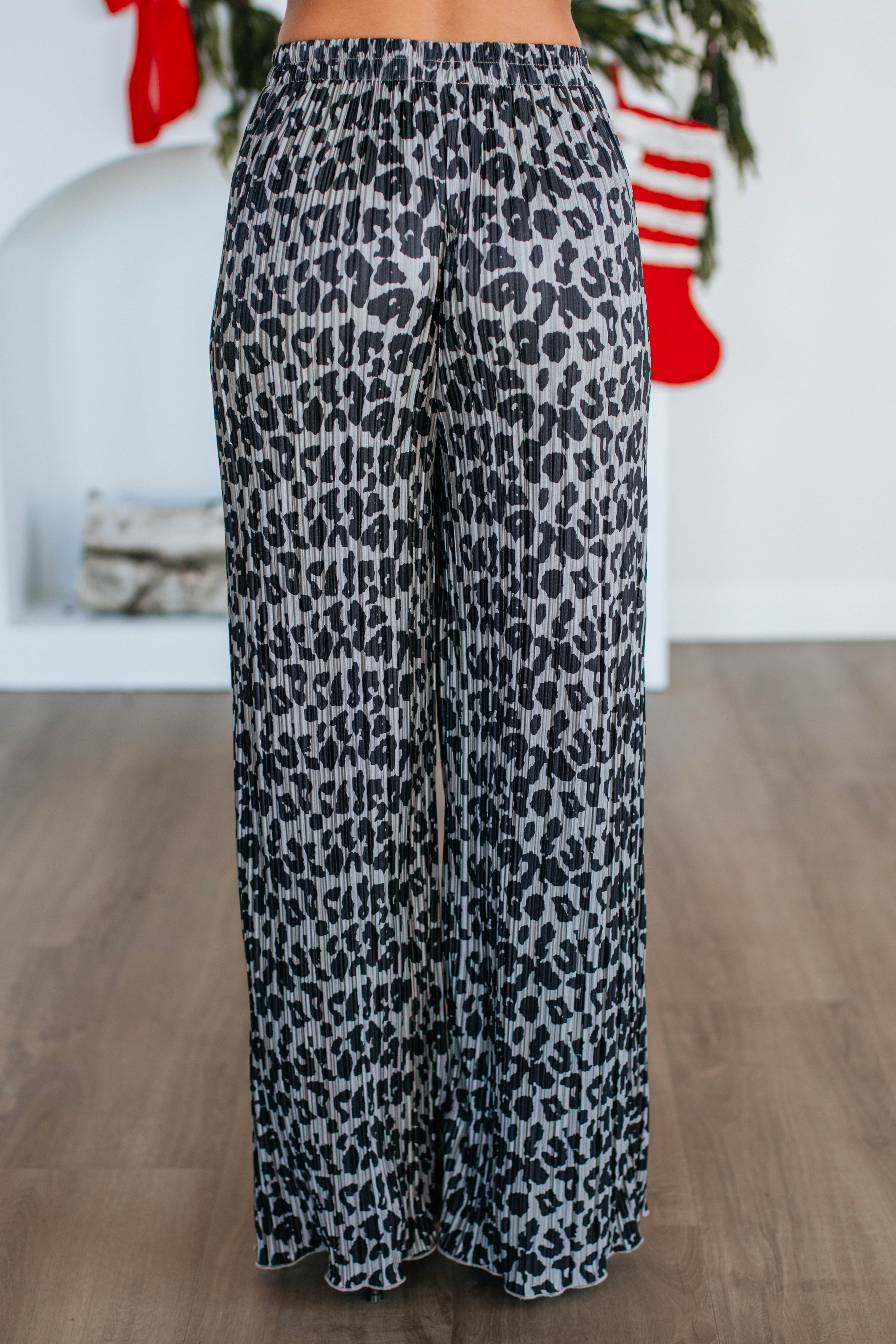Francesca Women's Leopard Print High Waisted Stretch Pants - Comfortable & Stylish for Work, Casual Outfits & Night Out