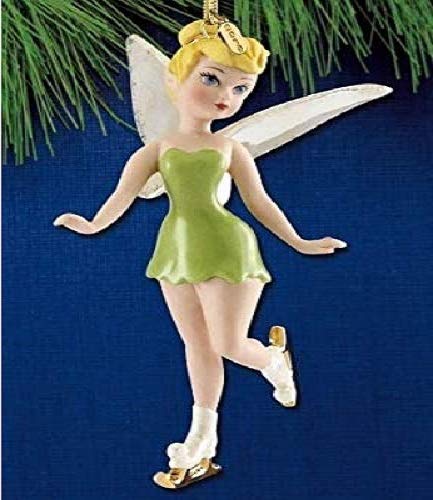 Lenox Walt Disney Tinkerbell on Skates 2019 Christmas Ornament - Cutest Tink Pixie Fairy Collectible (New in Box) - Perfect for Holiday Decor & Disney Fan Gifts