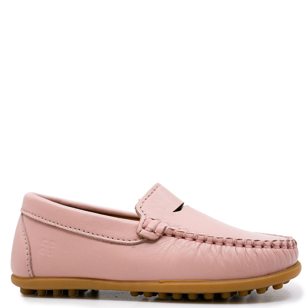 Porte Soft Pink Punchout Loafers for Women - Comfortable Slip-On Casual Shoes for Work, Office & Everyday Wear