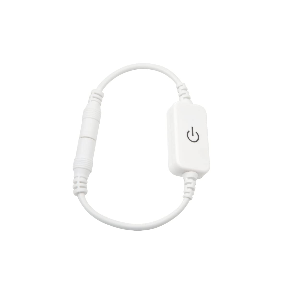 12V-24V Dimmable LED Touch Sensor Switch with Brightness Adjustment - ON/OFF Controller for LED Strips & Landscape Lights - Perfect for Home, Garden, and Street Lamp Lighting (White)