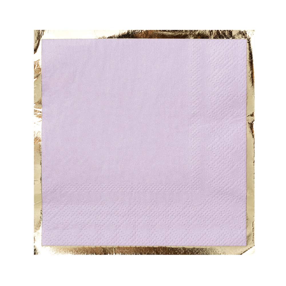 Elegant Posh Cocktail Napkins - Lilac You Lots Design for Parties, Weddings & Home Decor