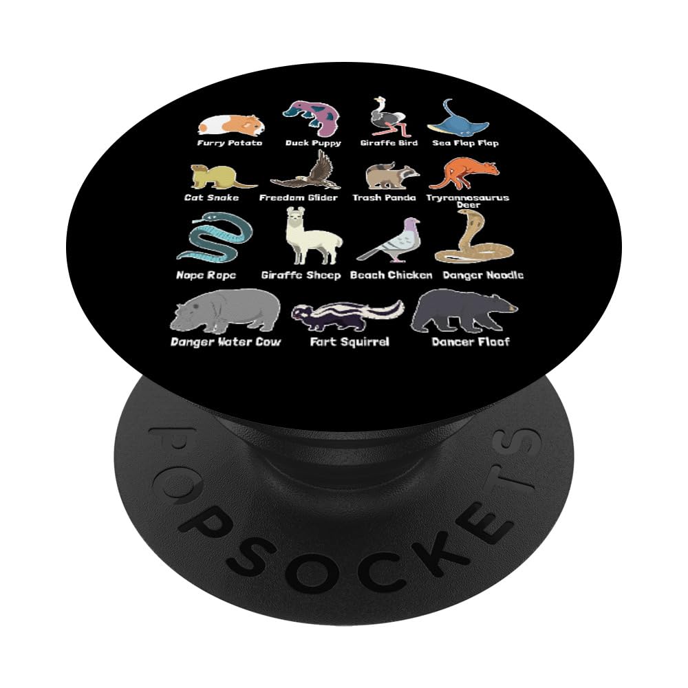 Funny Animal Meme PopSockets Grip - Rare Exotic Animals Gift for Phone Lovers