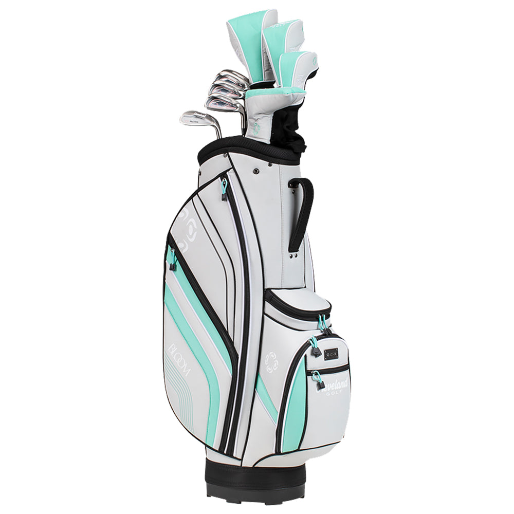 Cleveland Bloom 10-Piece Women's Right Hand Complete Golf Club Set - Perfect for Beginners & Intermediate Female Golfers on the Course