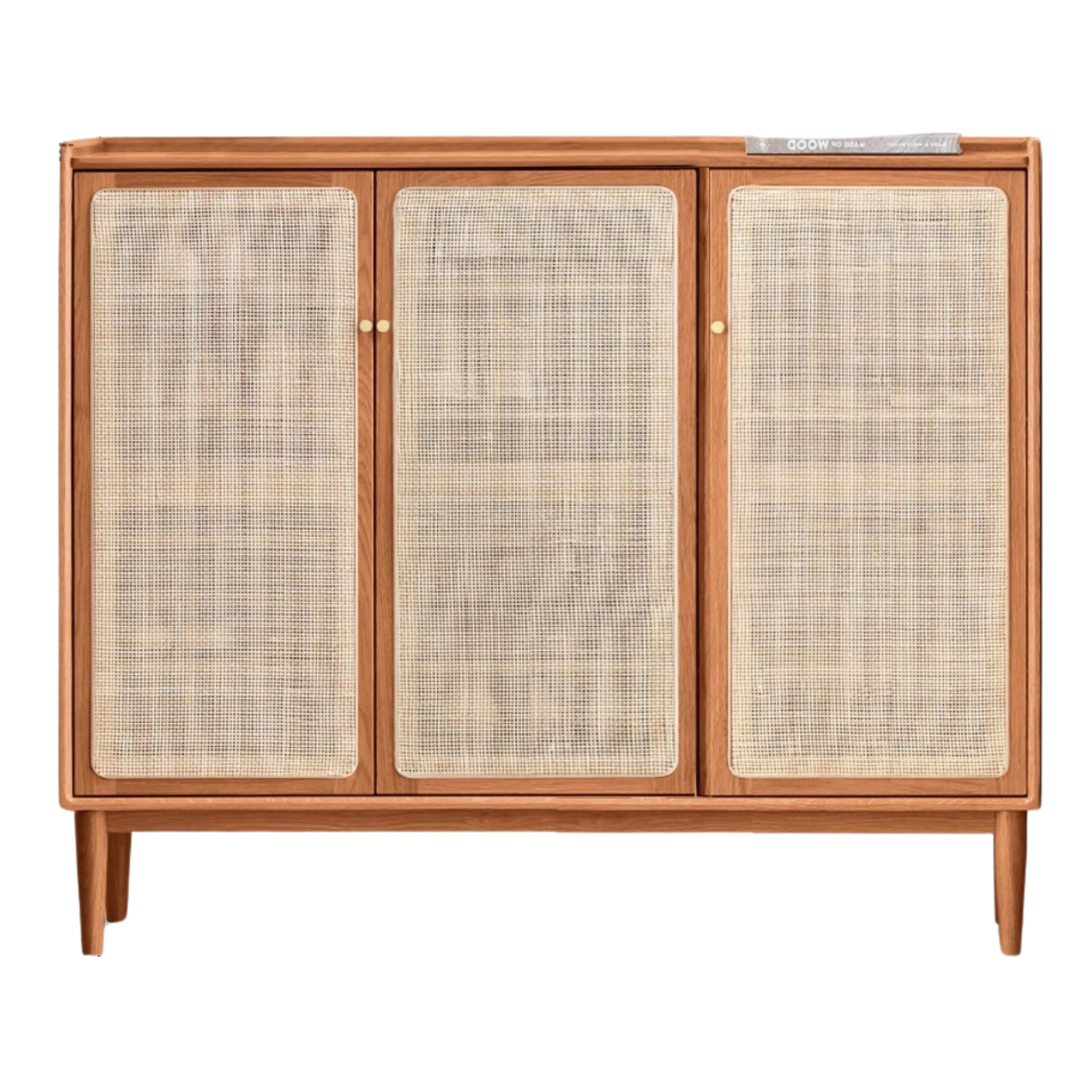 Premium Solid Wood Shoe Cabinet - Oak, Black Walnut & Cherry Wood Storage Organizer for Entryway, Hallway, or Closet - Durable Shoe Rack for Home & Office Organization